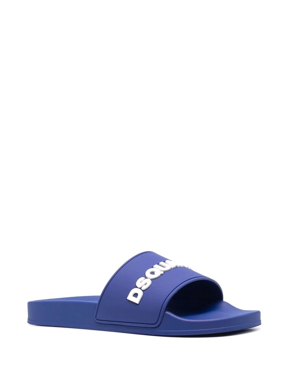 logo-print open-toe slides - 2