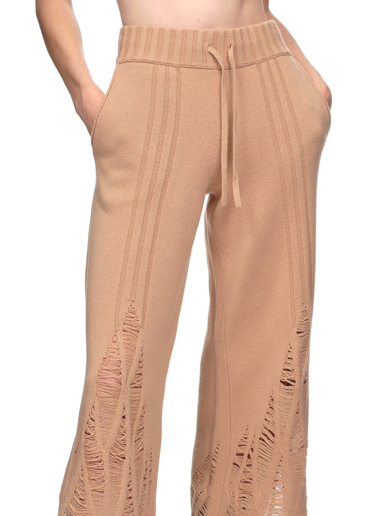 Distressed Cashmere Pants - 4