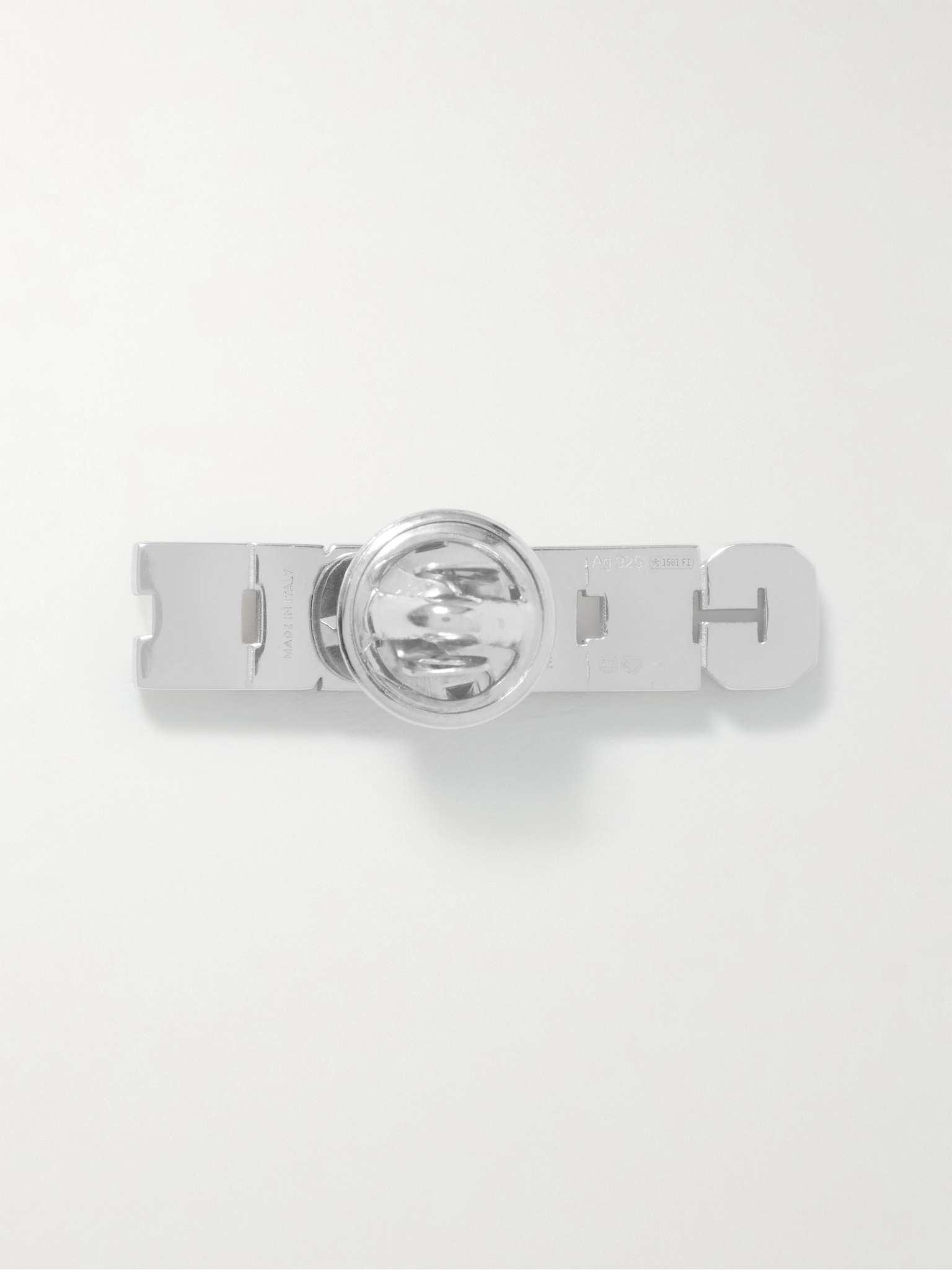 Université Rhodium-Plated Silver and Enamel Pin - 2
