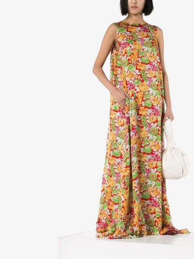 Plan C floral print maxi dress outlook