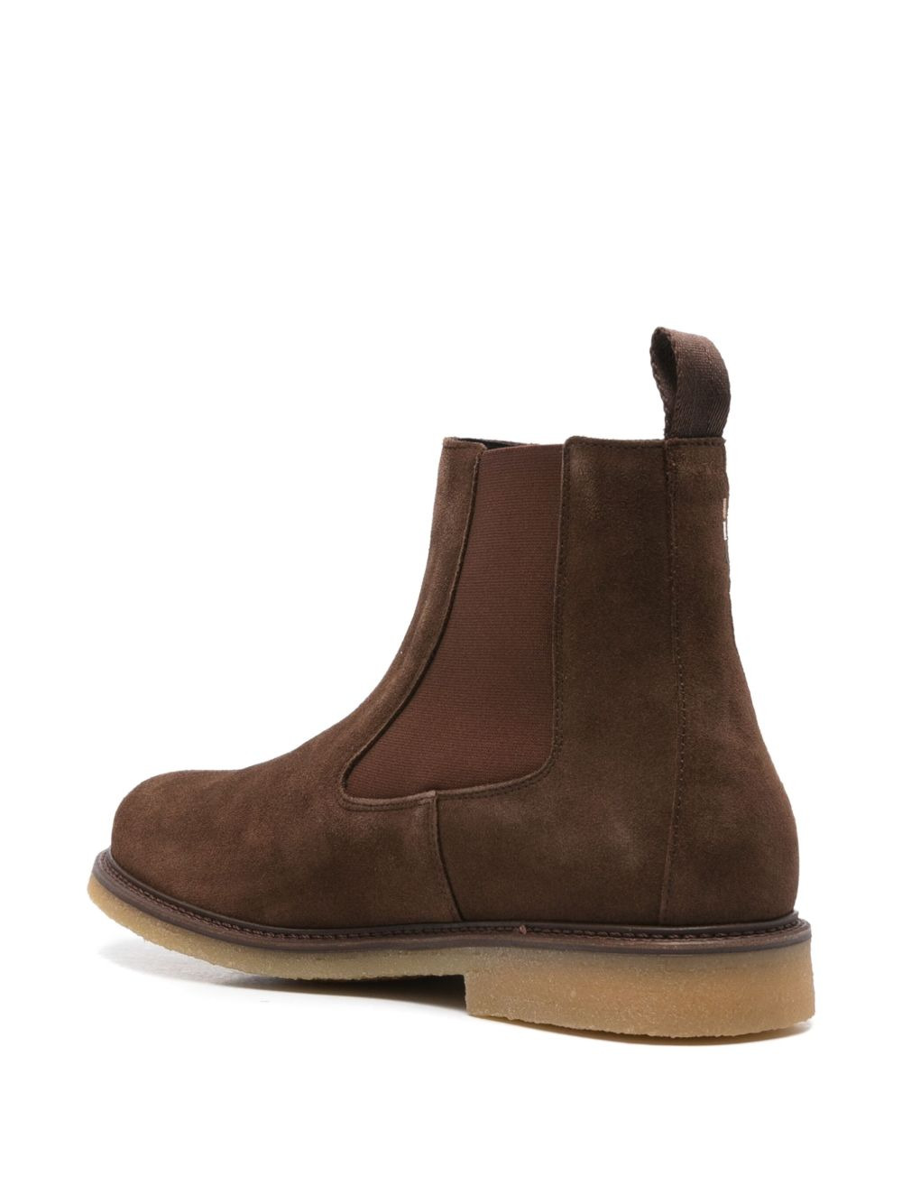 elasticated-panel suede boots - 3