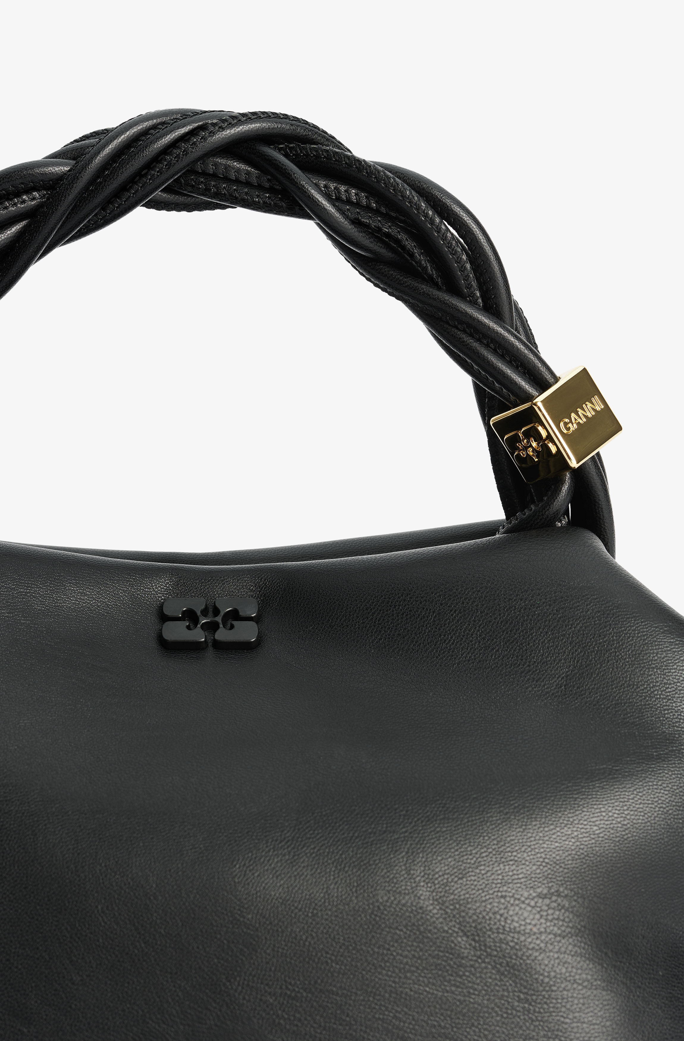 BLACK SMALL GANNI BOU BAG - 5