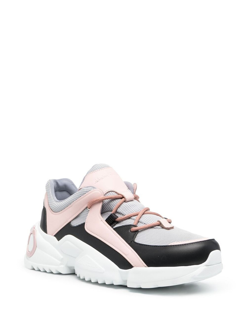 FERRAGAMO panelled low-top sneakers outlook