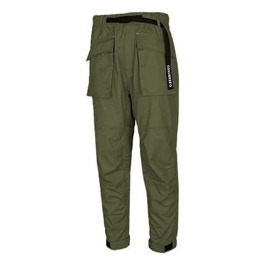 Converse Multi-pockets Knitted Long Pants Men Dark Green 10020006-A02 - 1