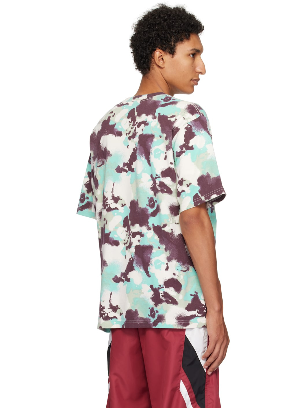 Blue & Purple Map Camo Ape Head One Point T-shirt - 3