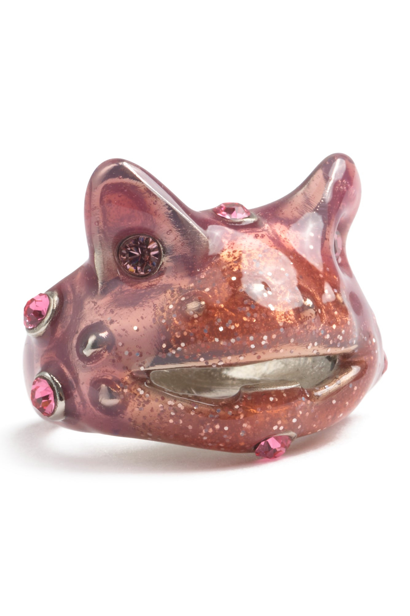 GLITTER PINK LILAC DRAGON BABY RING - 3