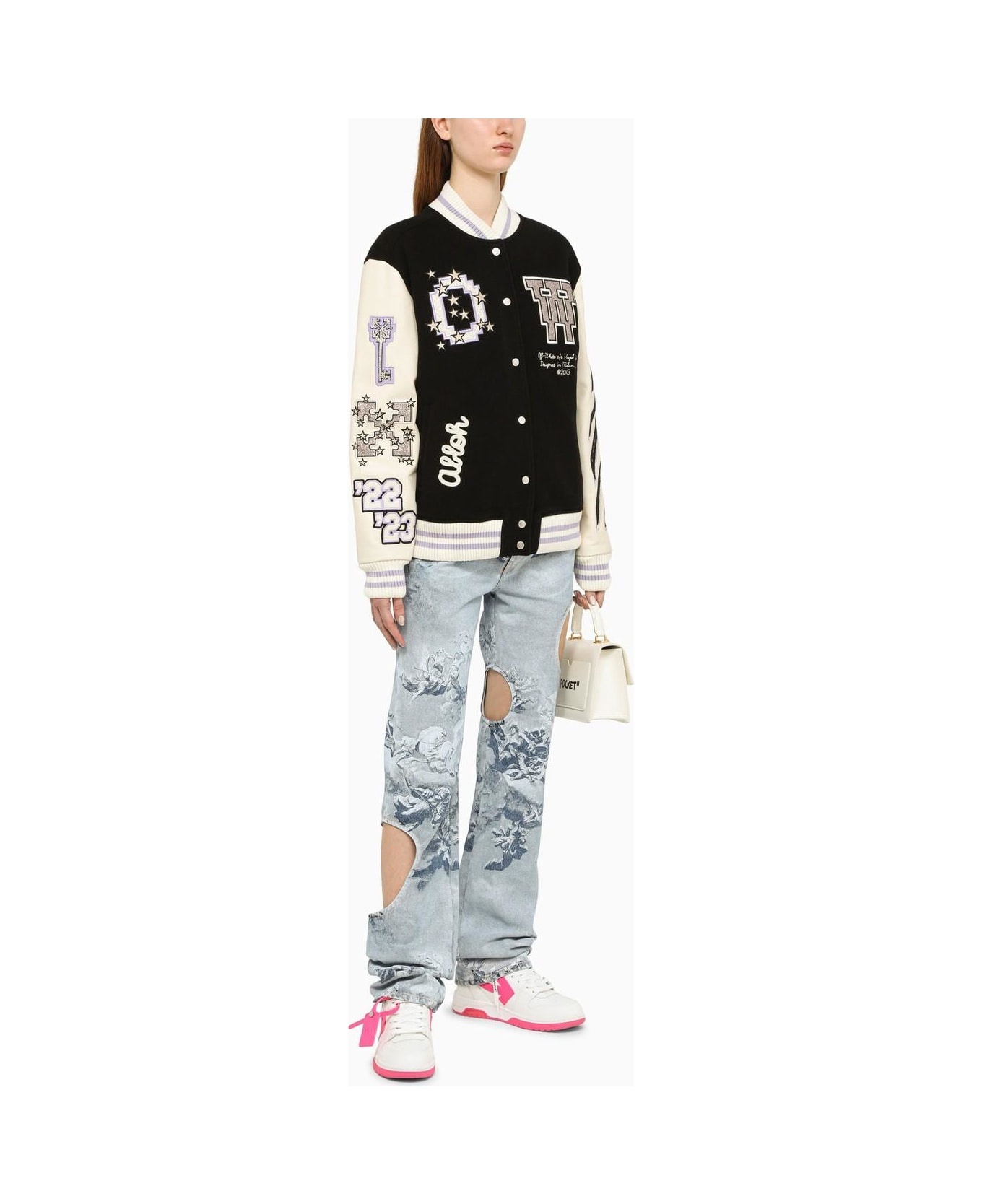 Off-White Varsity Jacket | italist | REVERSIBLE