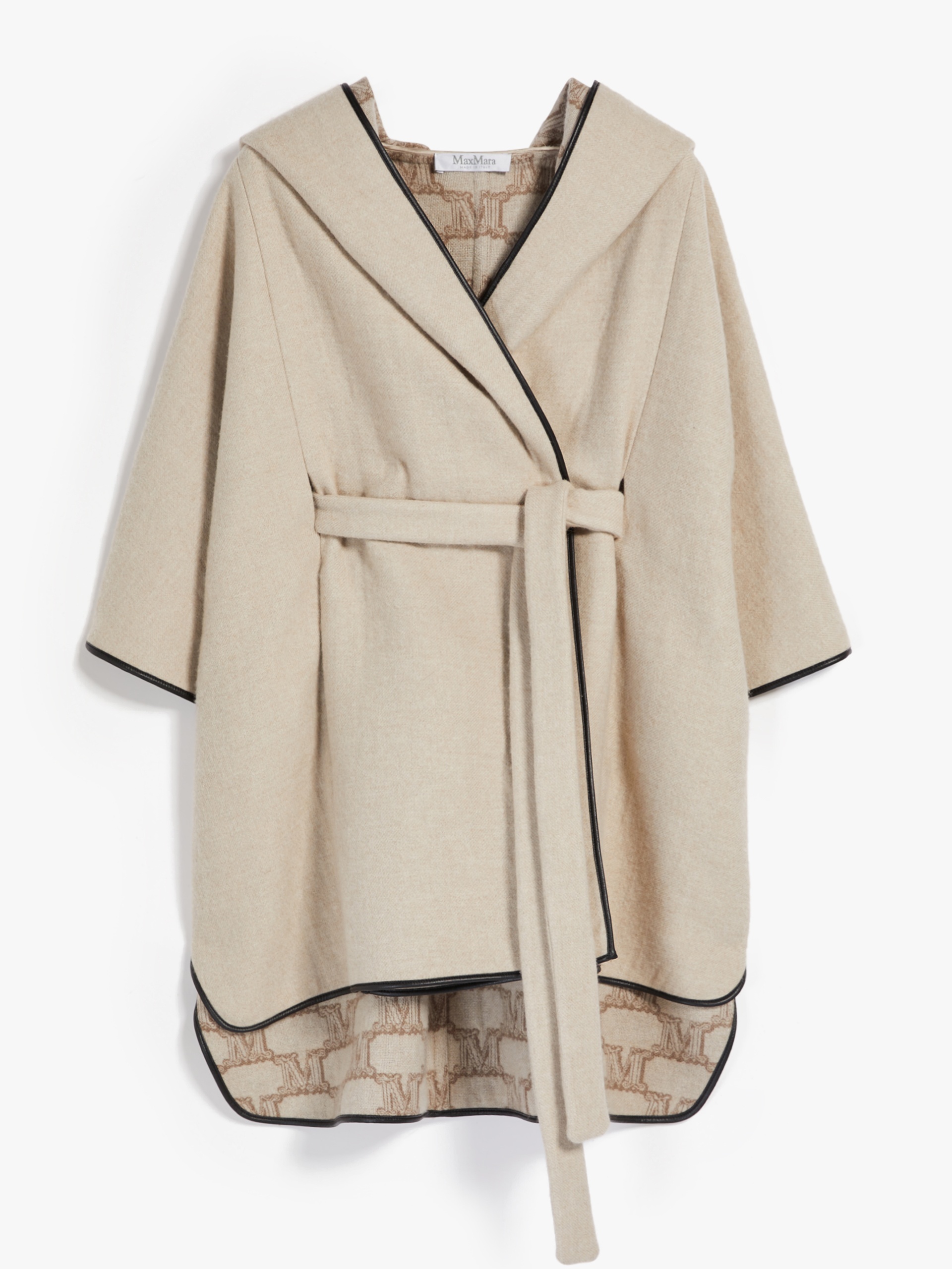 RESEDA Wool and cashmere cape - 1