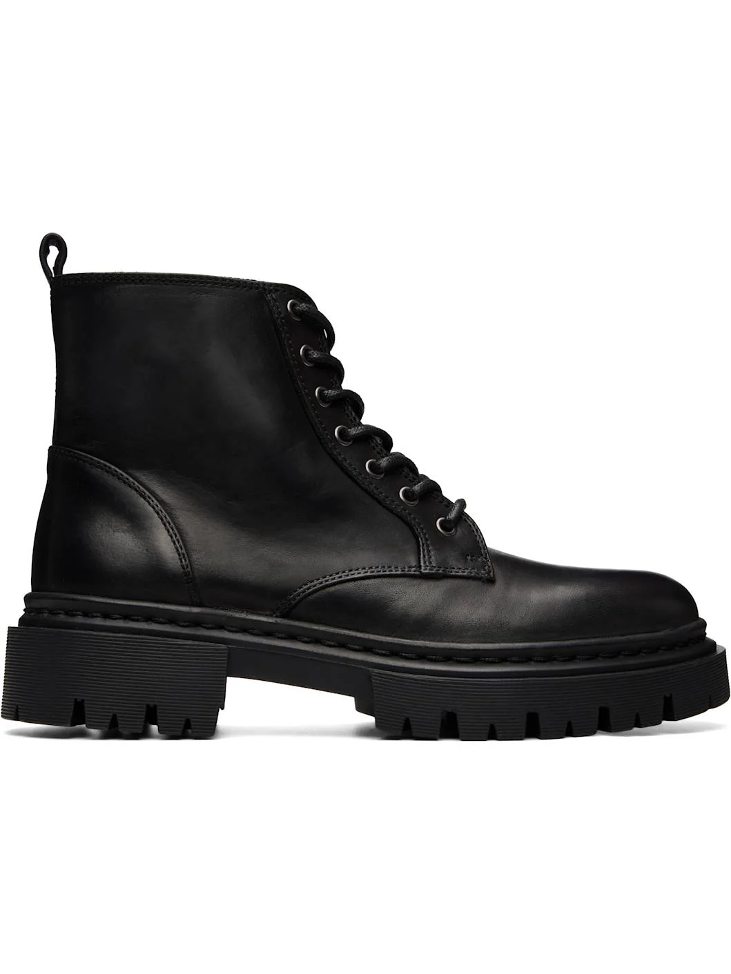 Black Henry Combat Boots - 1