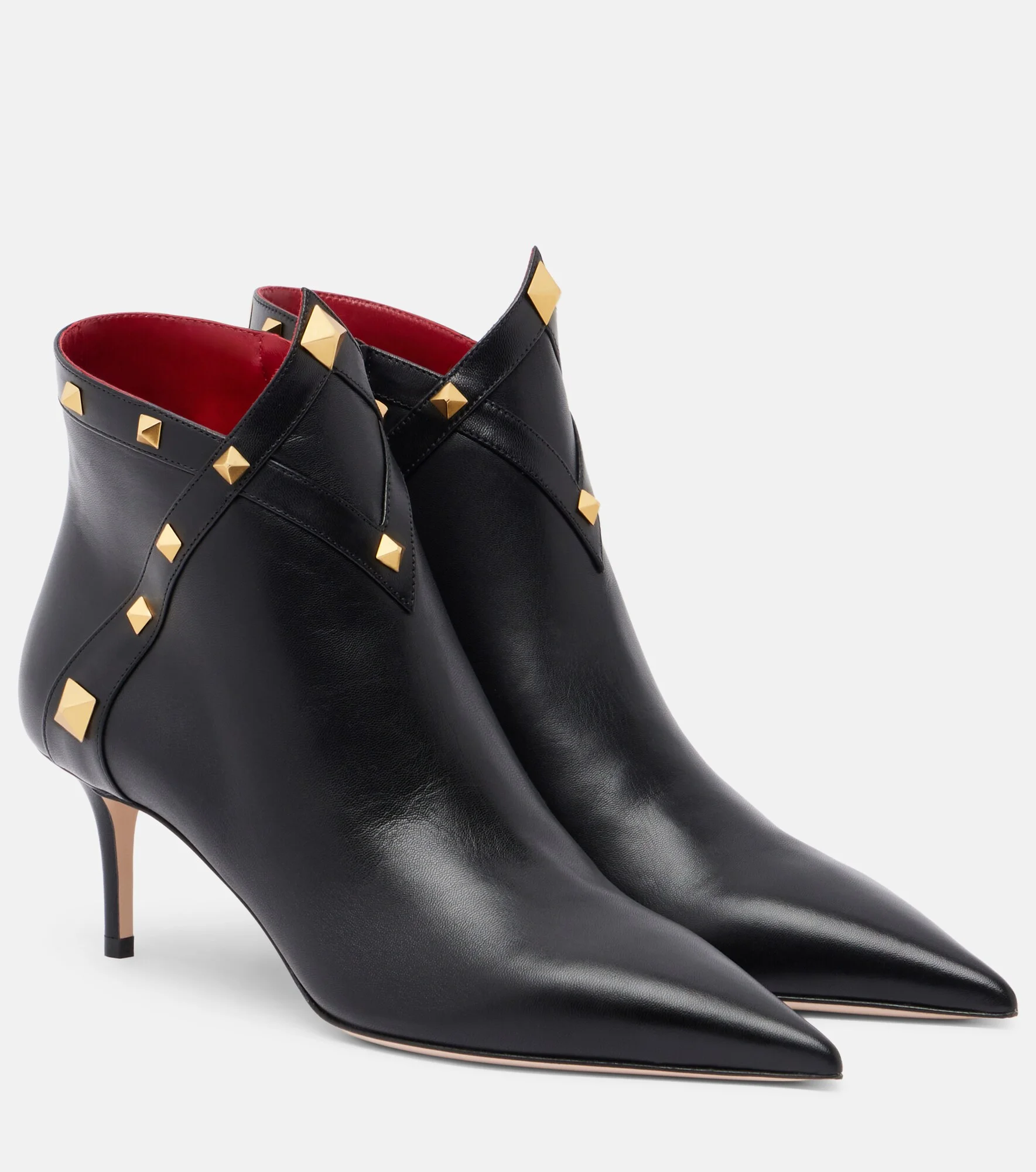Studdy leather ankle boots - 1
