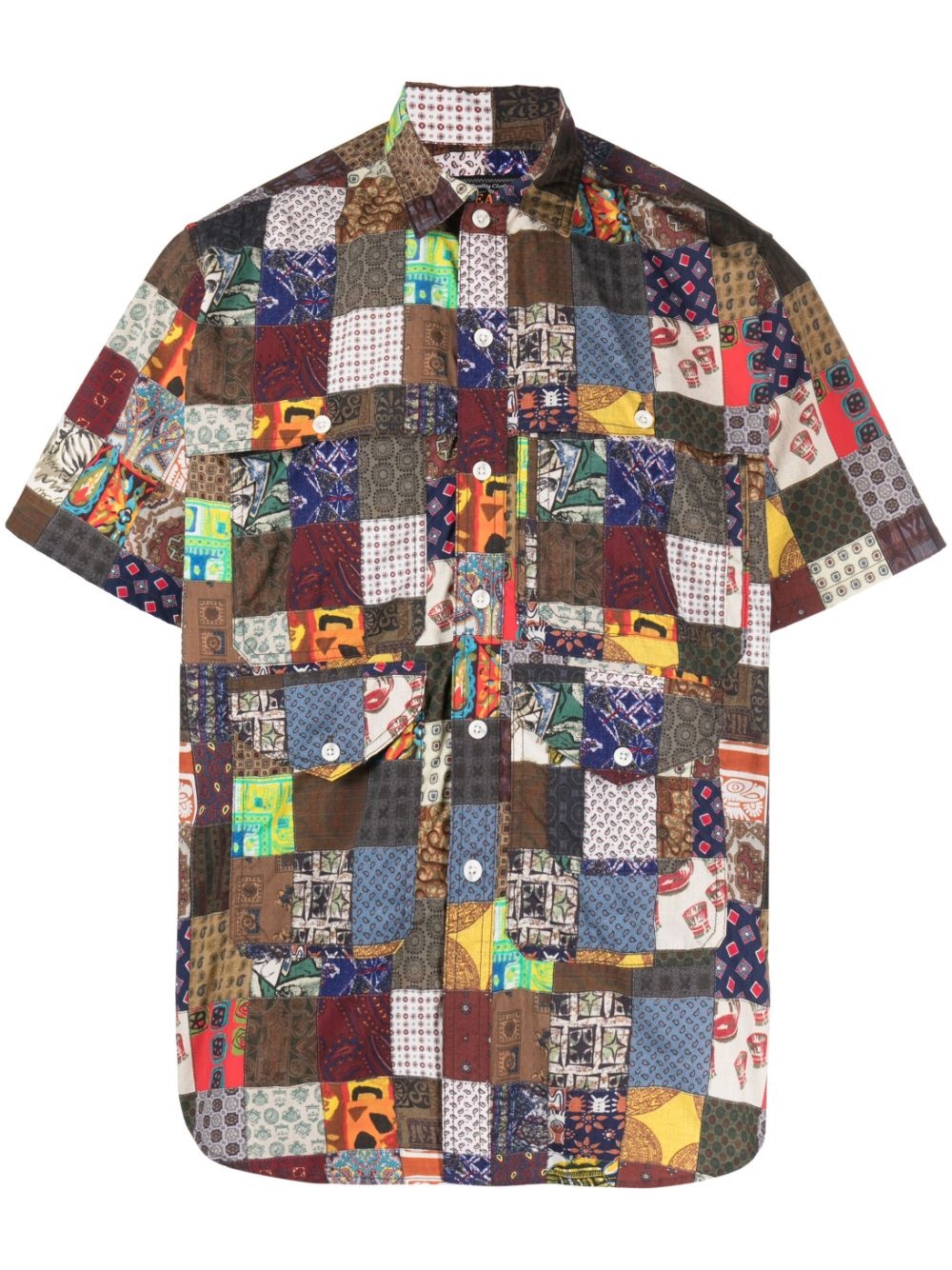 Adventure patchwork-print shirt - 1