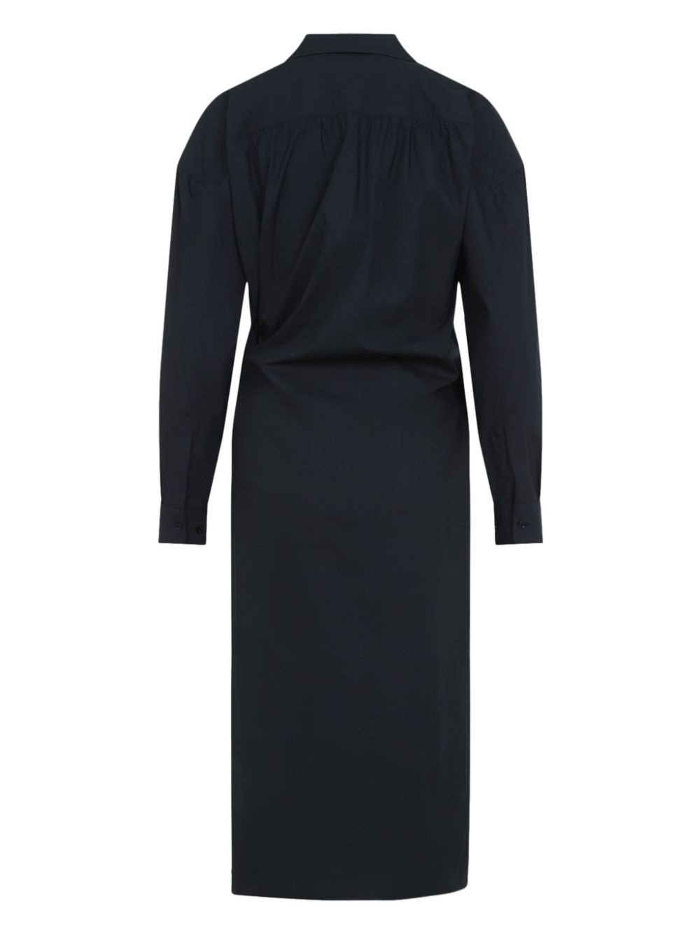 draped midi dress - 2