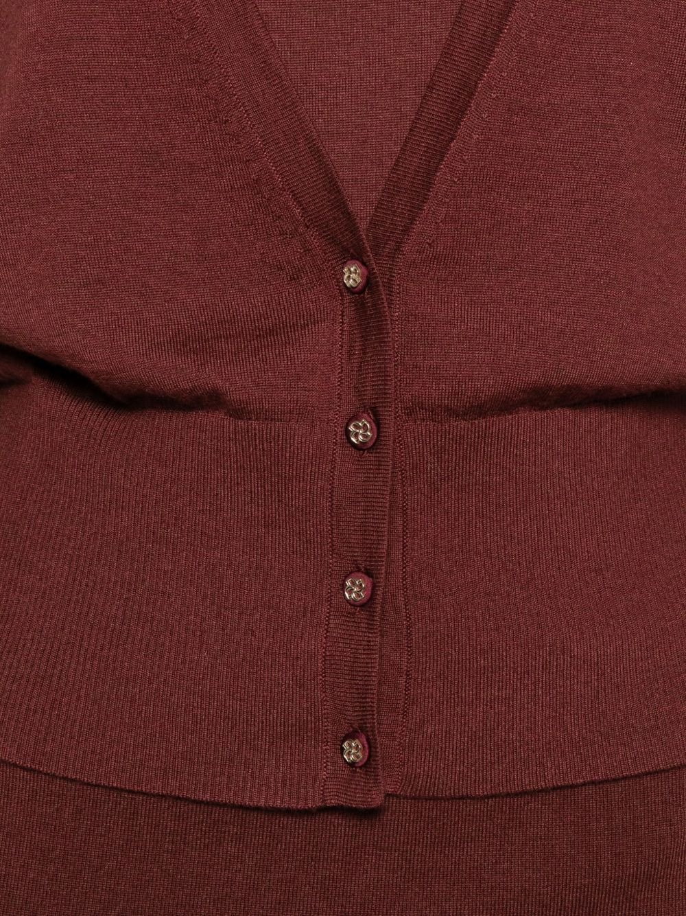 button-front V-neck cardigan - 5