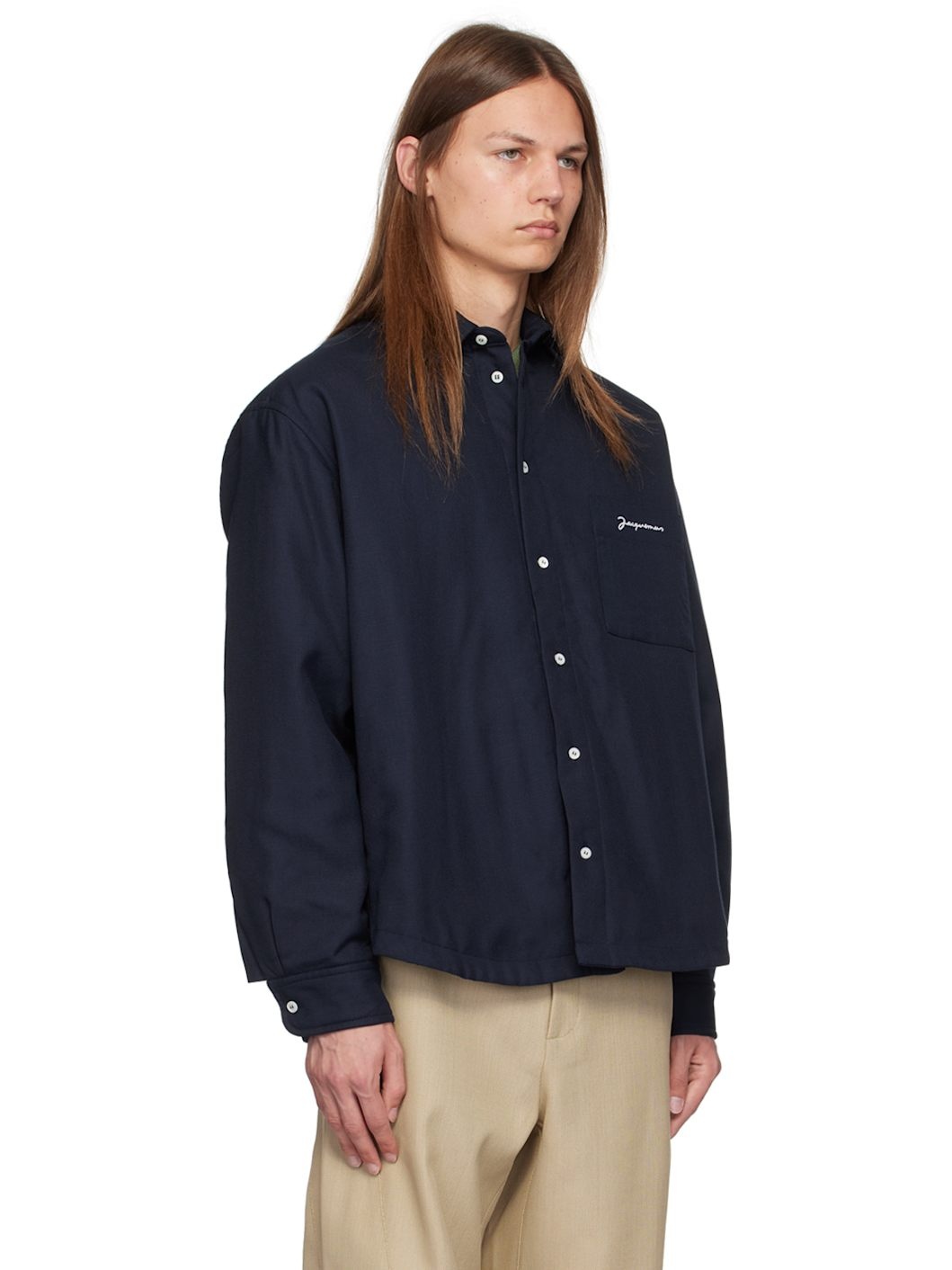 Navy La Casa 'La chemise Boulanger' Jacket - 2