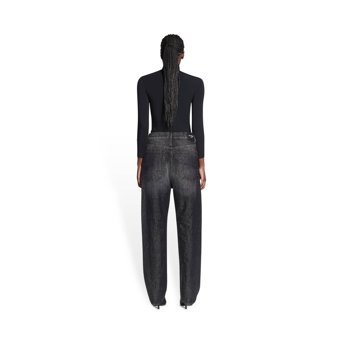 Men's Relaxed Fit Rips Pants in Black - 4