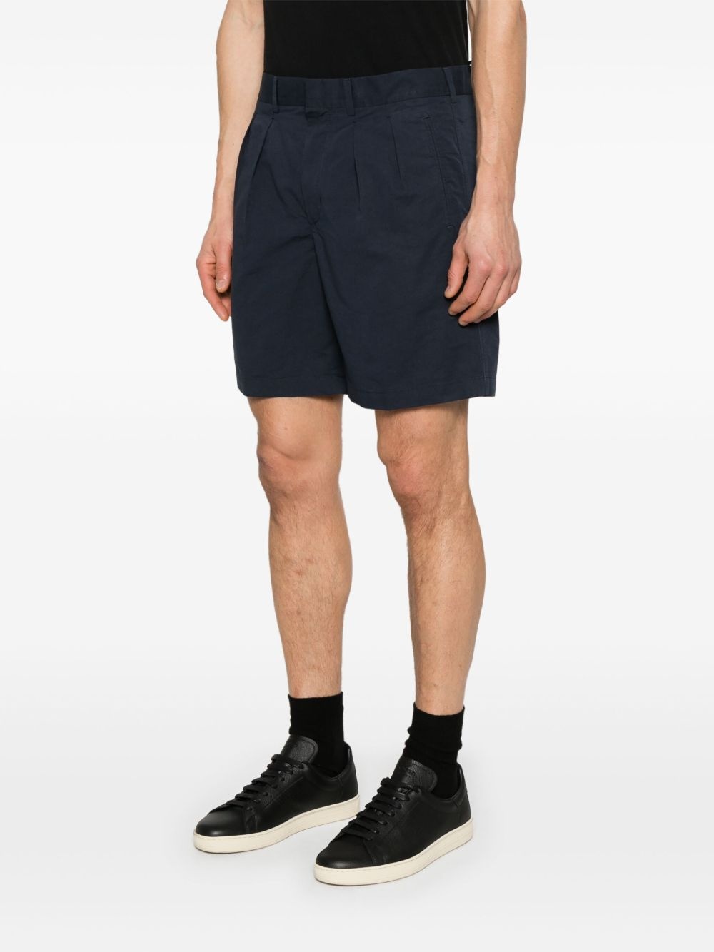 pleat-detail shorts - 3