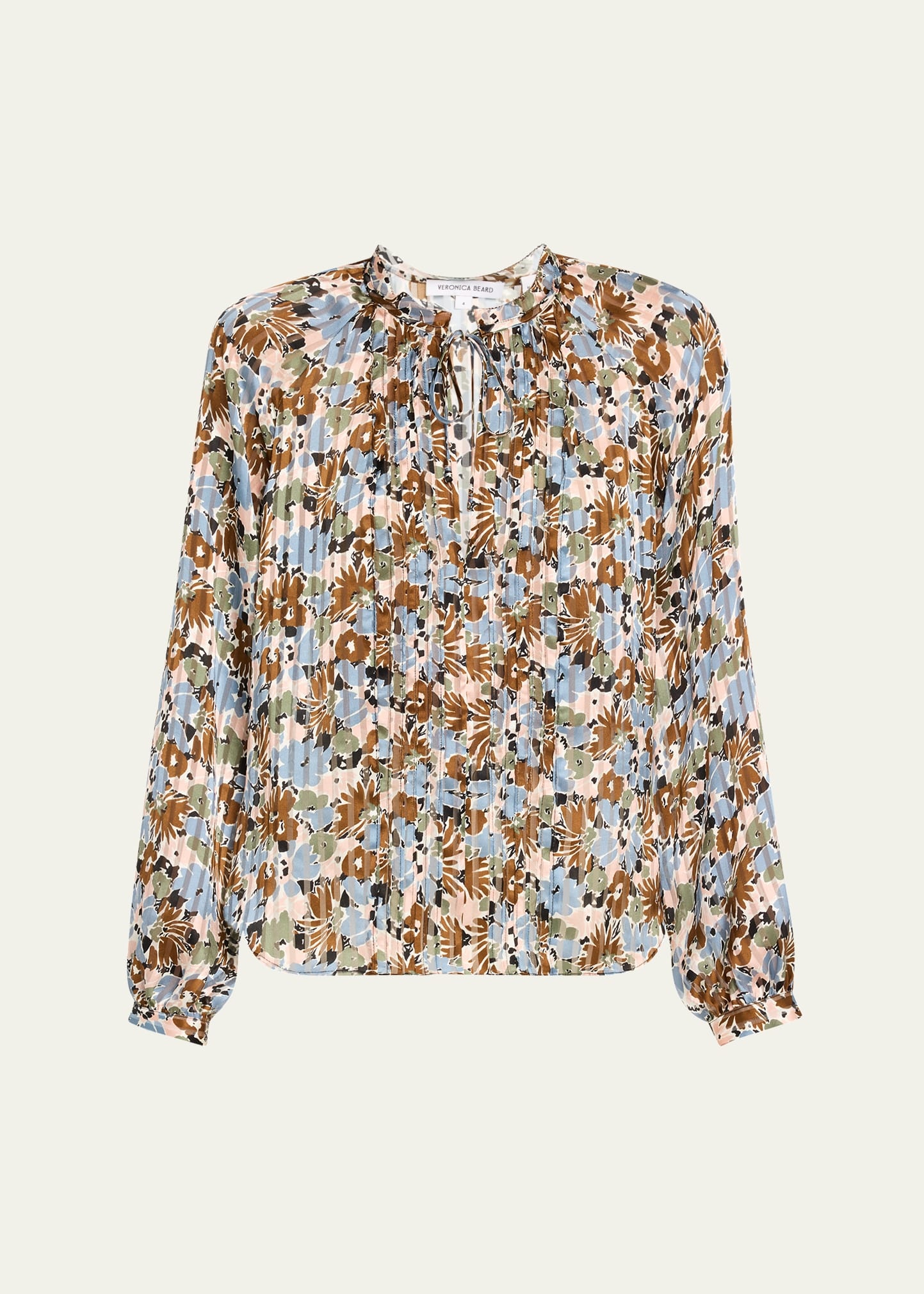 Linds Floral Silk Blouse - 1