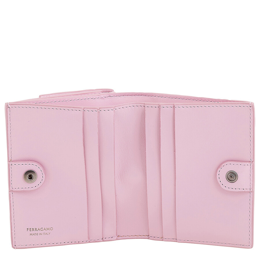 Open Box - Ferragamo  Gancini Clasp Compact Wallet - 5