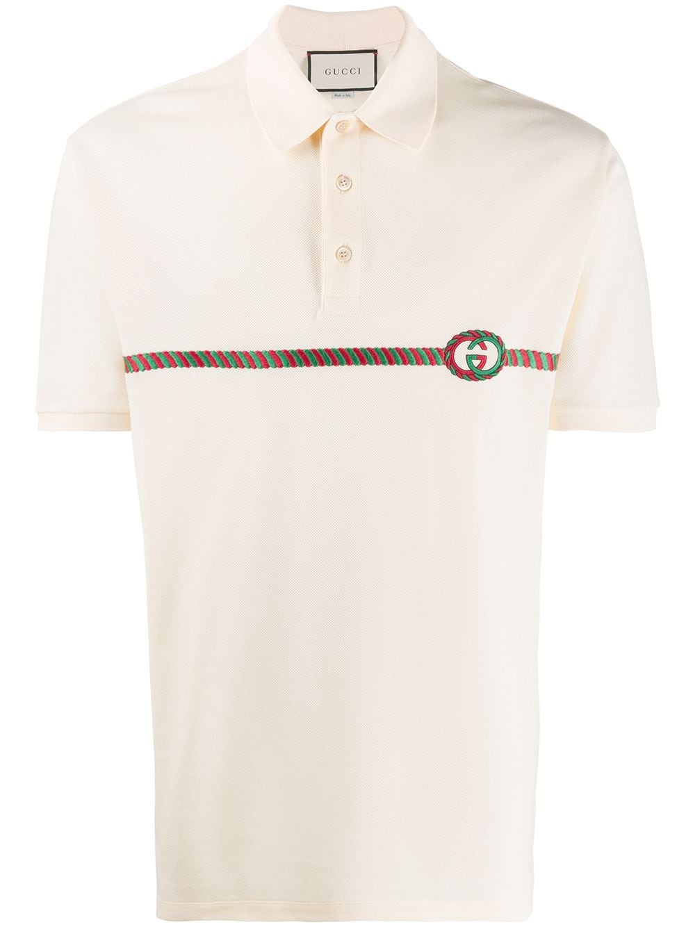 GG embroidered polo shirt - 1