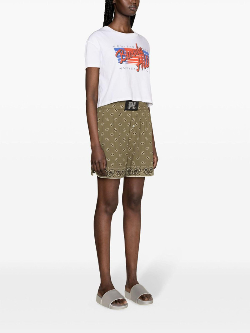 bandana-print track shorts 3