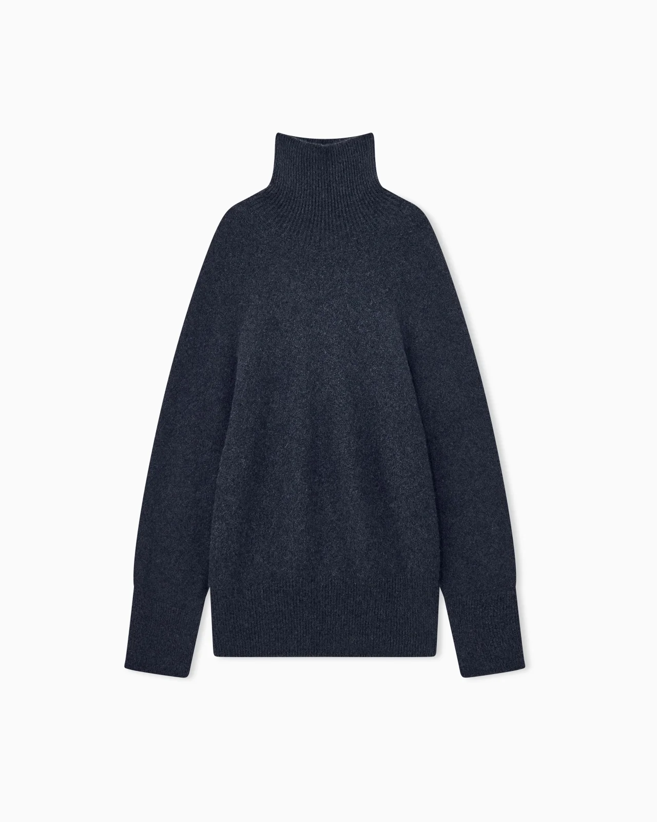 OVERSIZED TURTLENECK SWEATER IN PURE CASHMERE JERSEY - 1