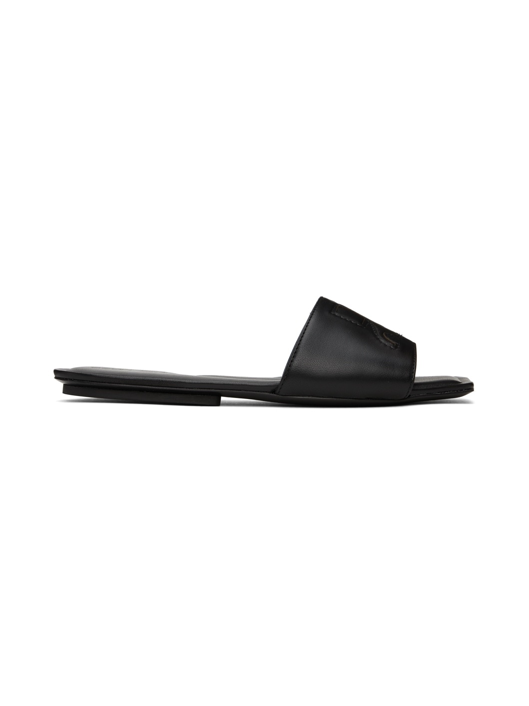Black 'AC' Sandals - 1