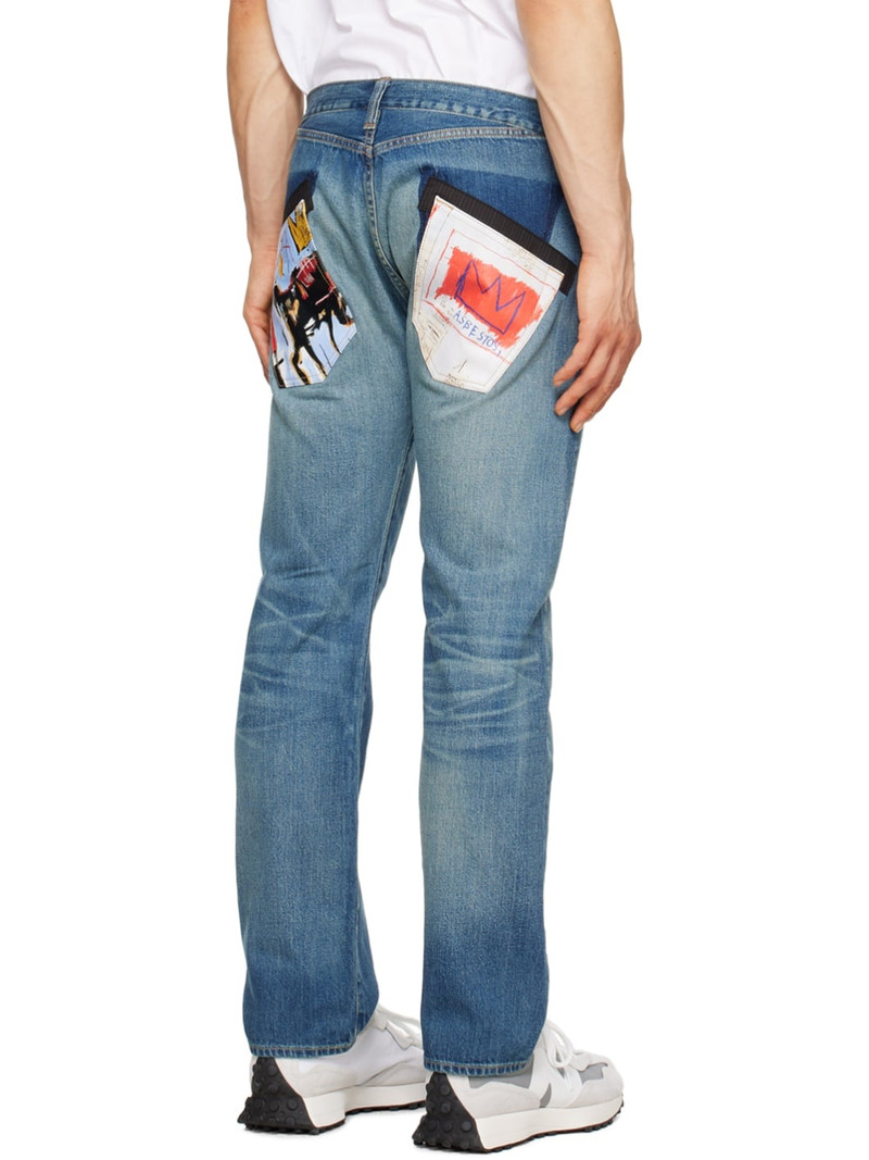 Indigo Printed Jeans 3