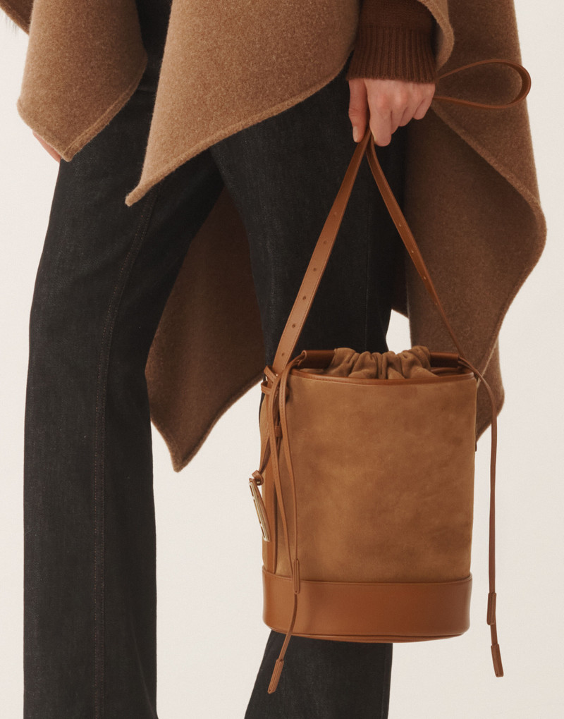 Bucket bag in suede 5