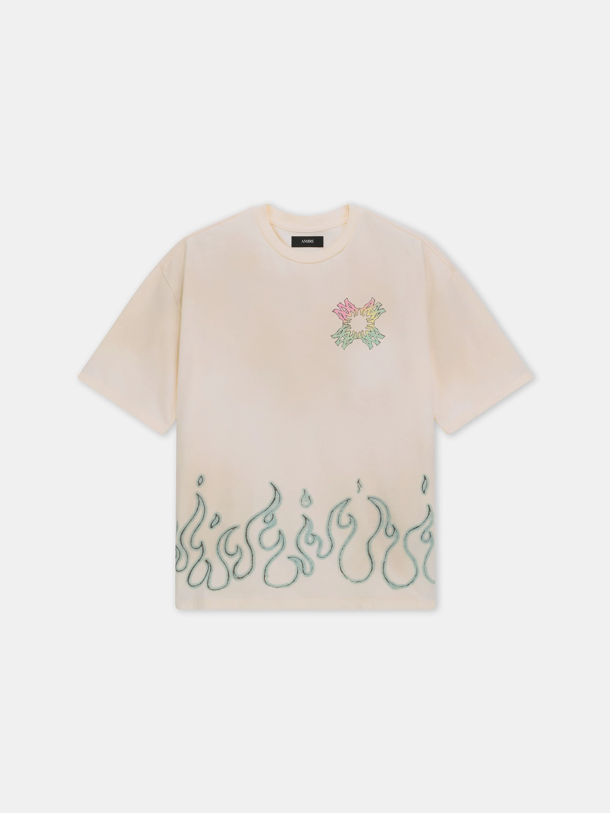 MA QUAD FLAMES OVERSIZED TEE - 1