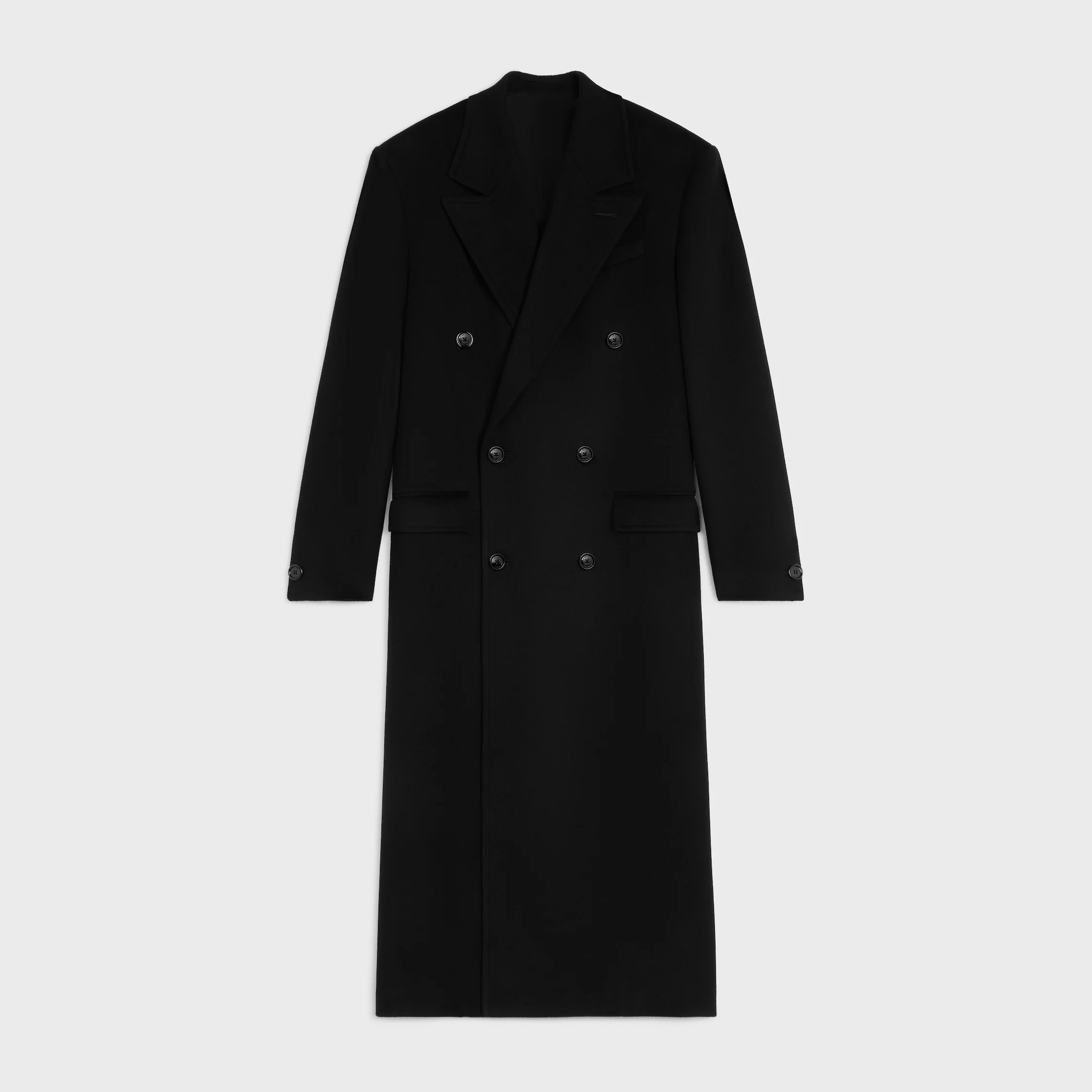 double-breasted coat IN WOOL CLOTH - 1