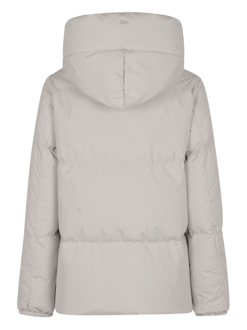 Herno logo-print padded jacket outlook