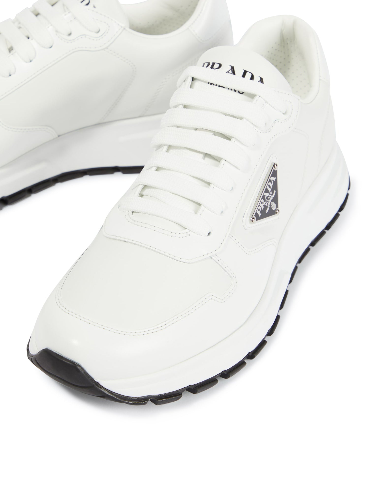 PRADA PRAX 1 SNEAKERS IN RE-NYLON AND BRUSHED LEATHER - 5