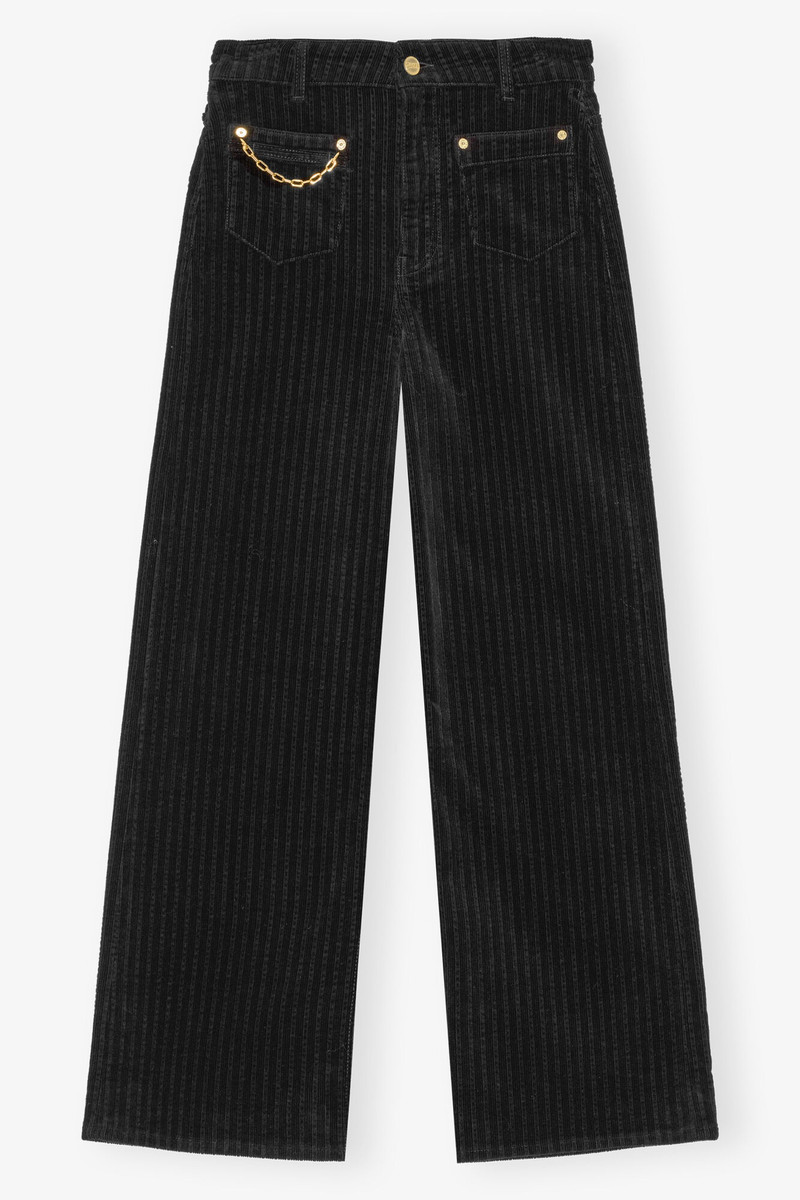 BLACK CORDUROY MAGNY PANTS 1