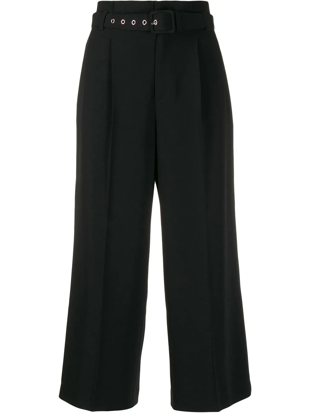 tailored cropped trousers - 1