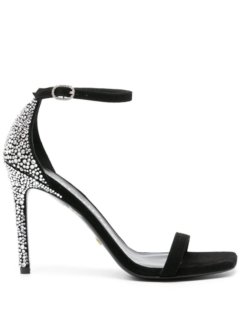 Nudistcurve Royale 100mm rhinestone-embellished sandals 1