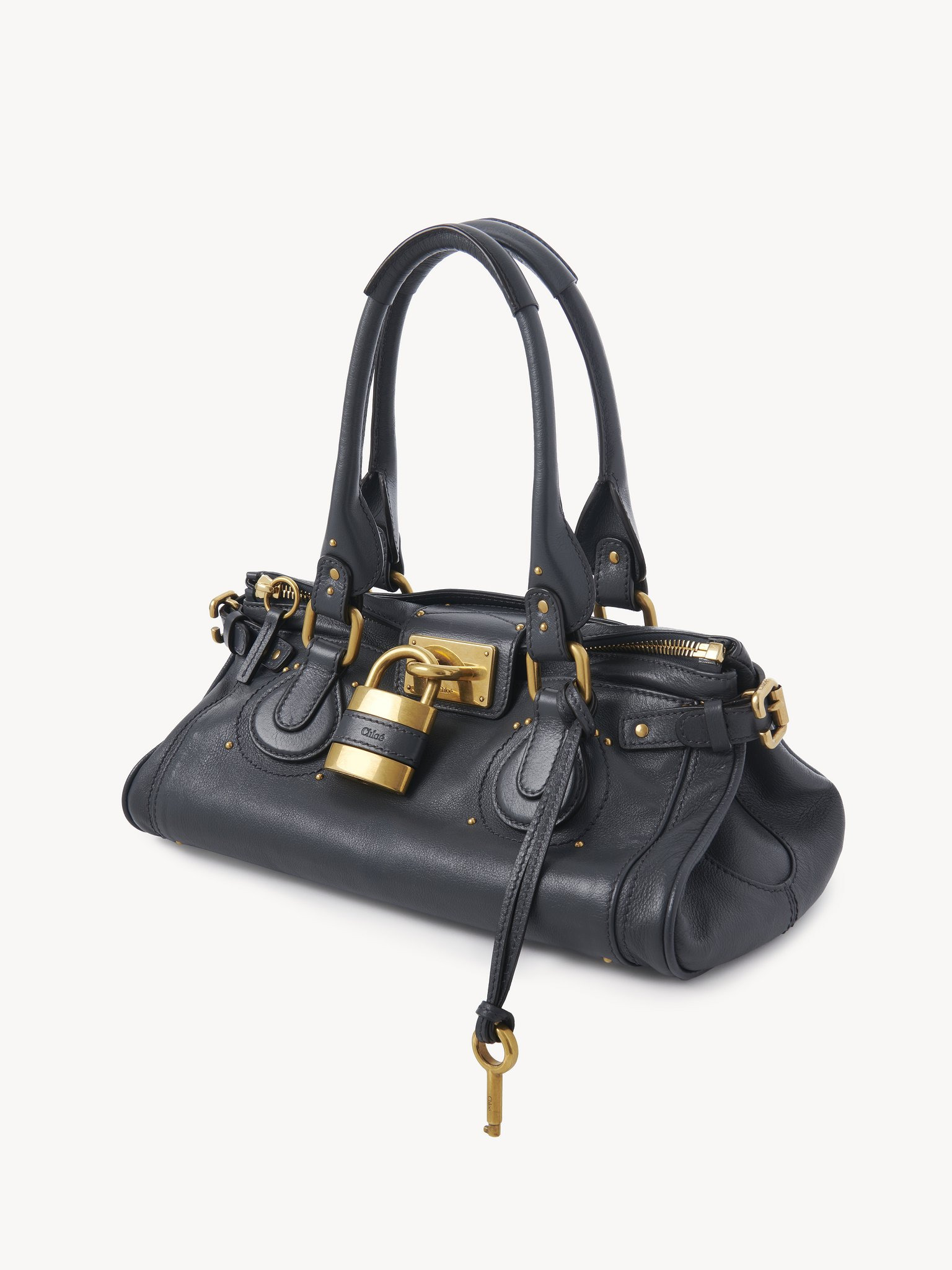 PADDINGTON BAG IN GRAINED LEATHER - 3