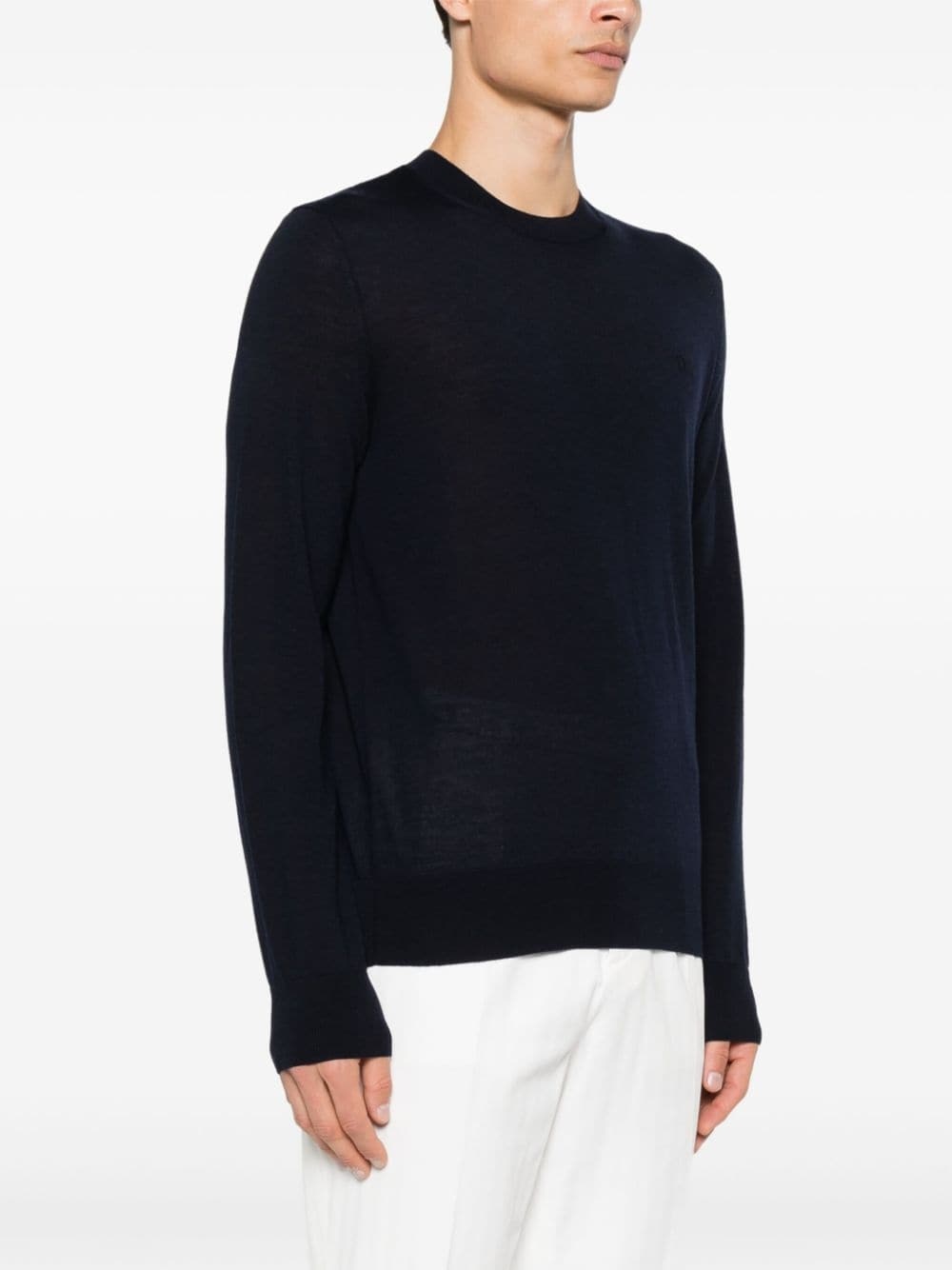 logo-embroidered sweater - 3