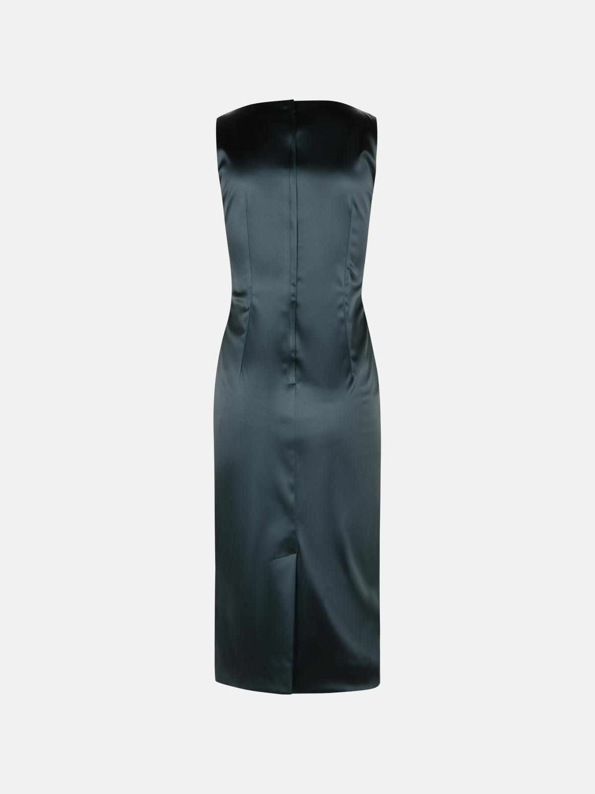 DRESS IN BLACK ACETATE BLEND - 3