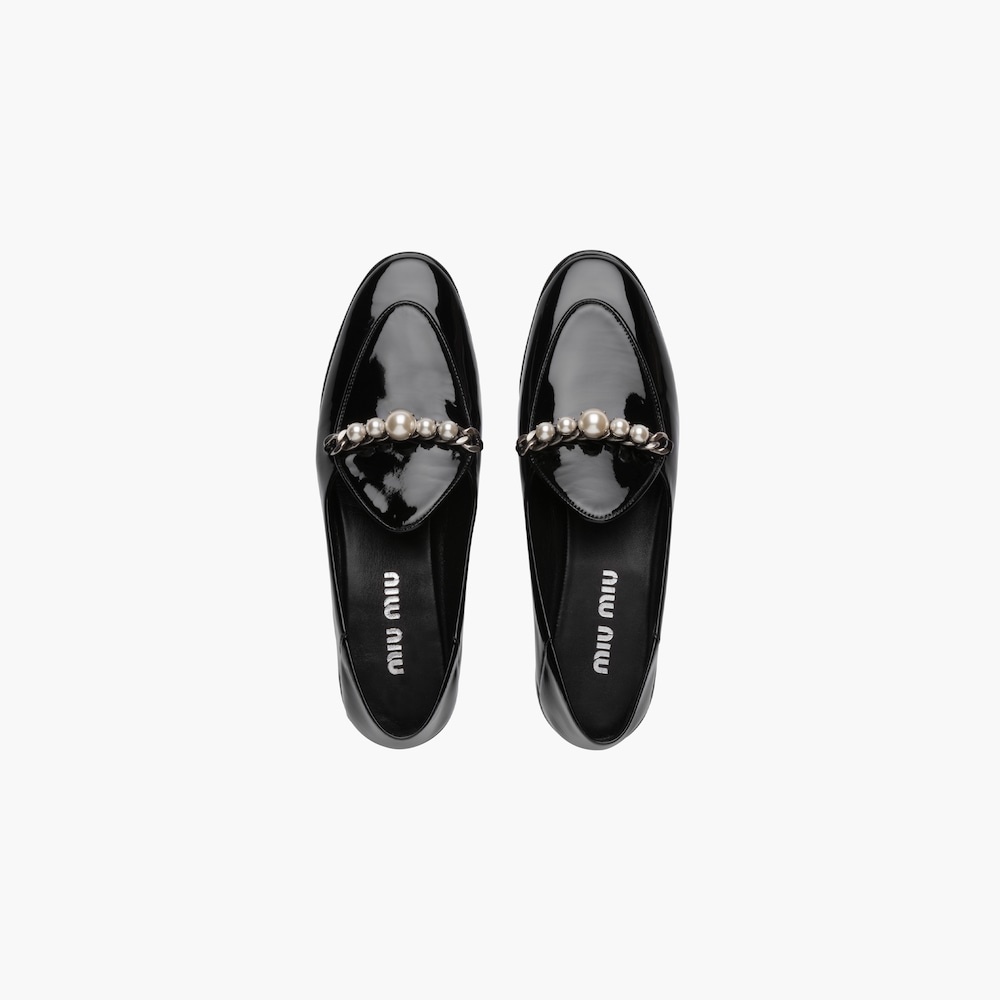 Patent leather loafers - 4