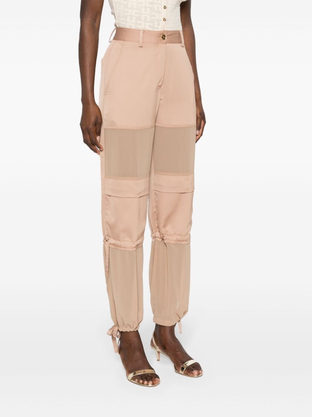 wide-leg cargo trousers - 3