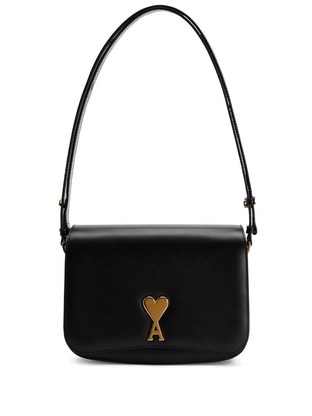 logo-plaque shoulder bag - 1