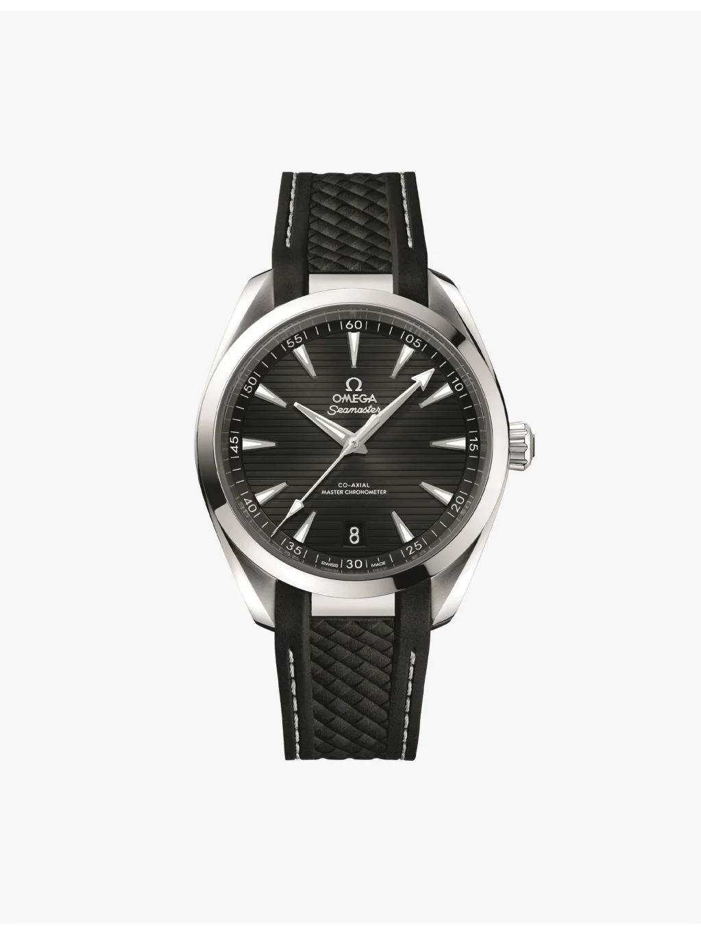 220.12.41.21.01.001 Seamaster Aqua Terra stainless-steel and rubber automatic watch - 1