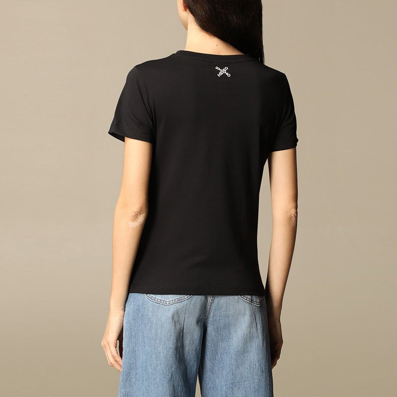 KENZO SS21 Big X Pattern Round Neck Short Sleeve Black FB52TS8504SJ-99 - 4
