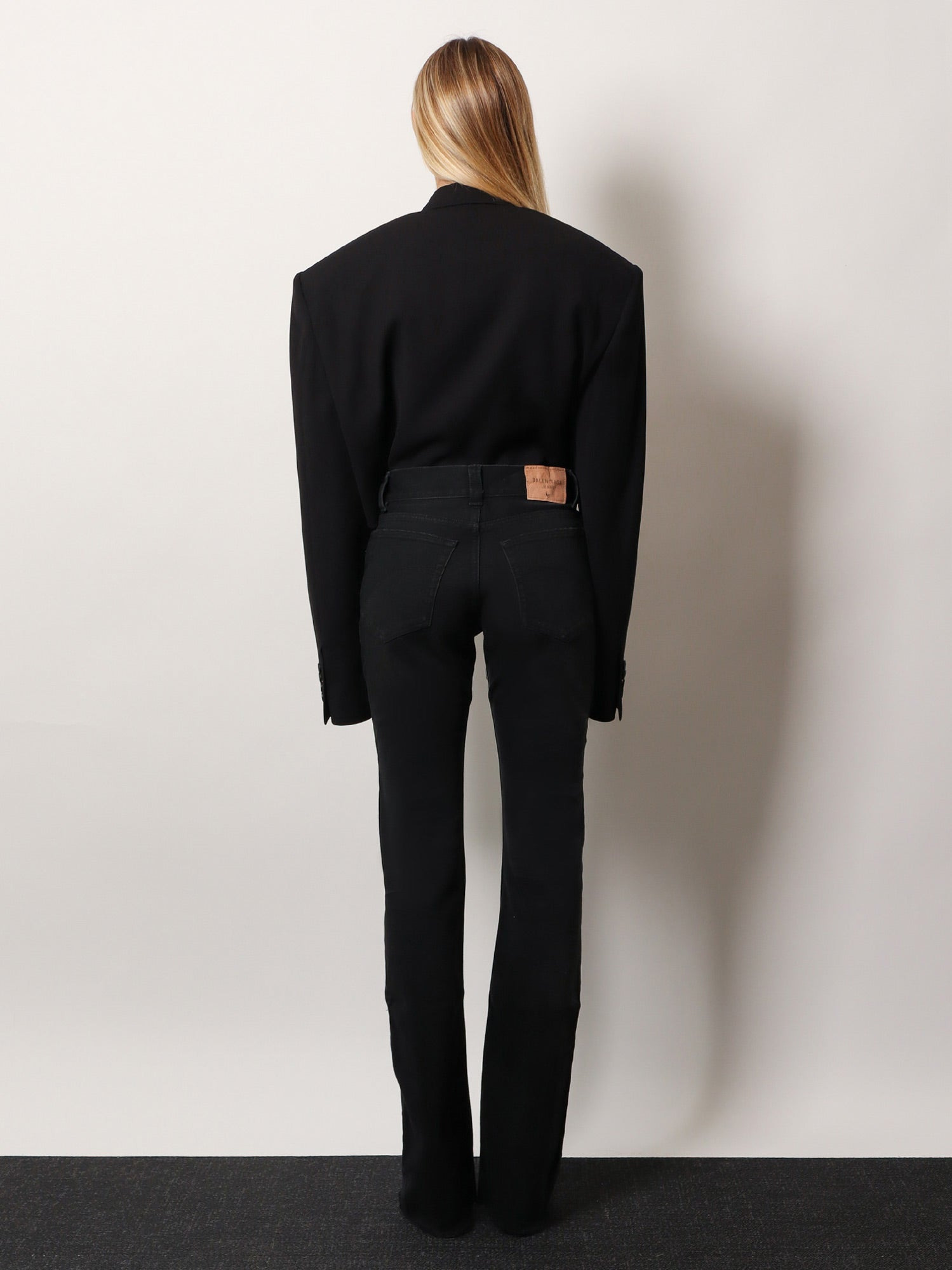 DENIM TROUSERS WITH FRAYED EDGES - 3