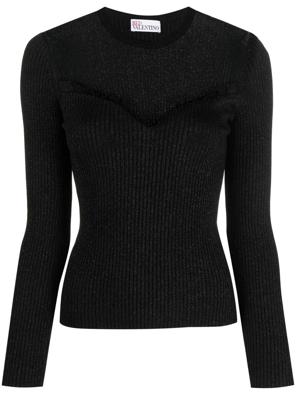point d'esprit tulle knitted top - 1