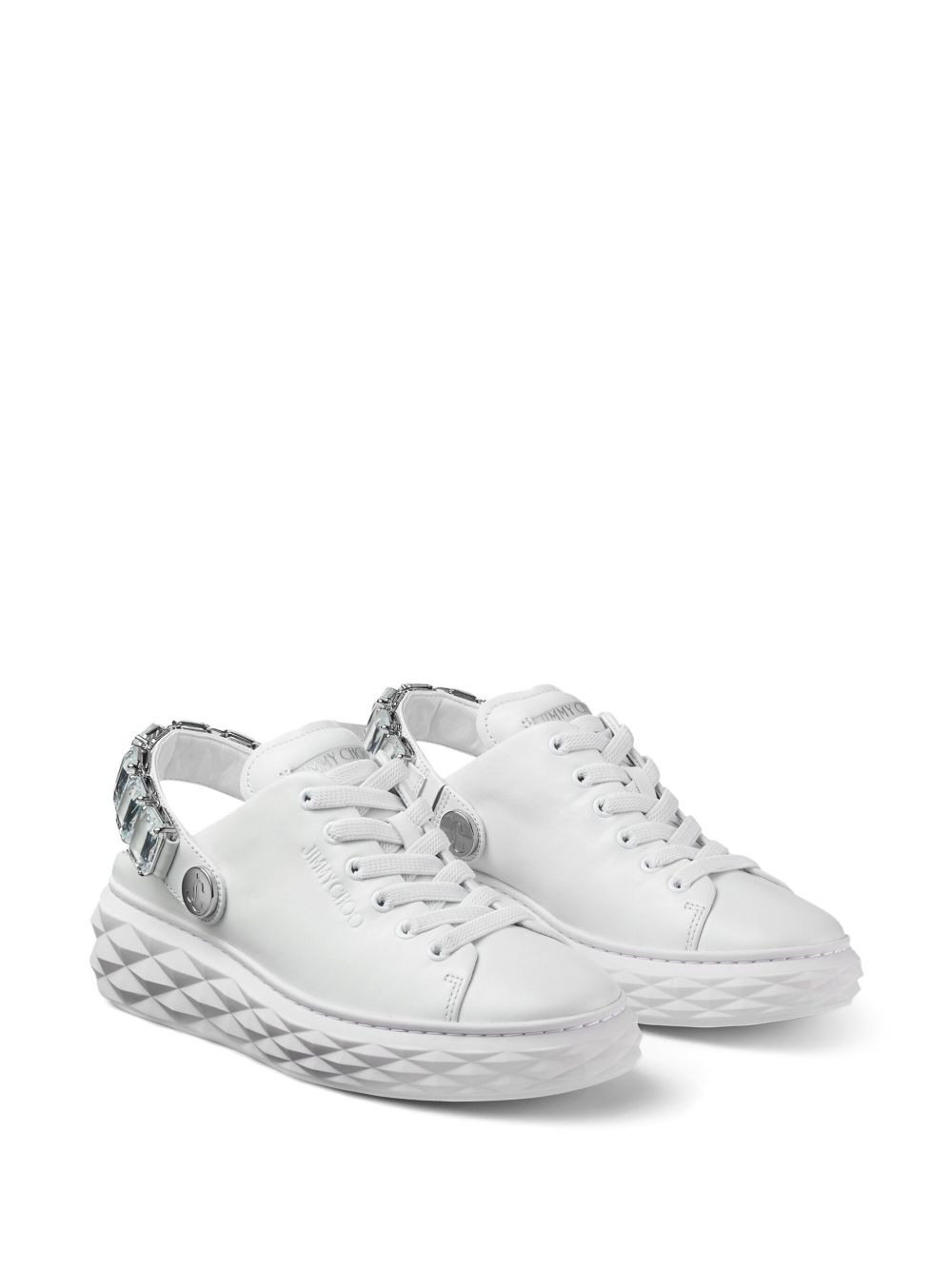Diamond Maxi Crystal leather sneakers - 2