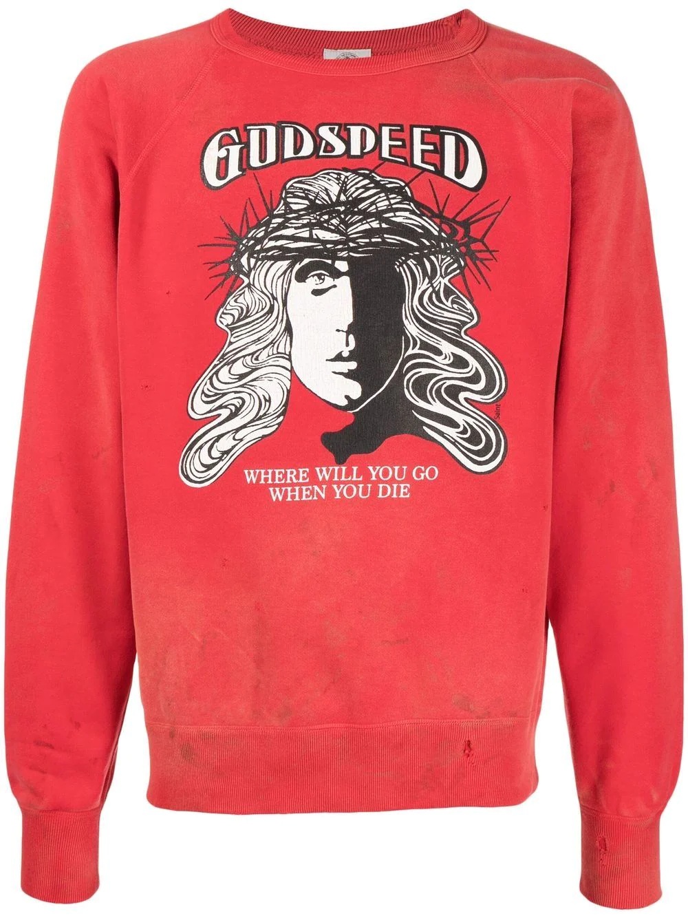 'godspeed' cotton sweatshirt - 1