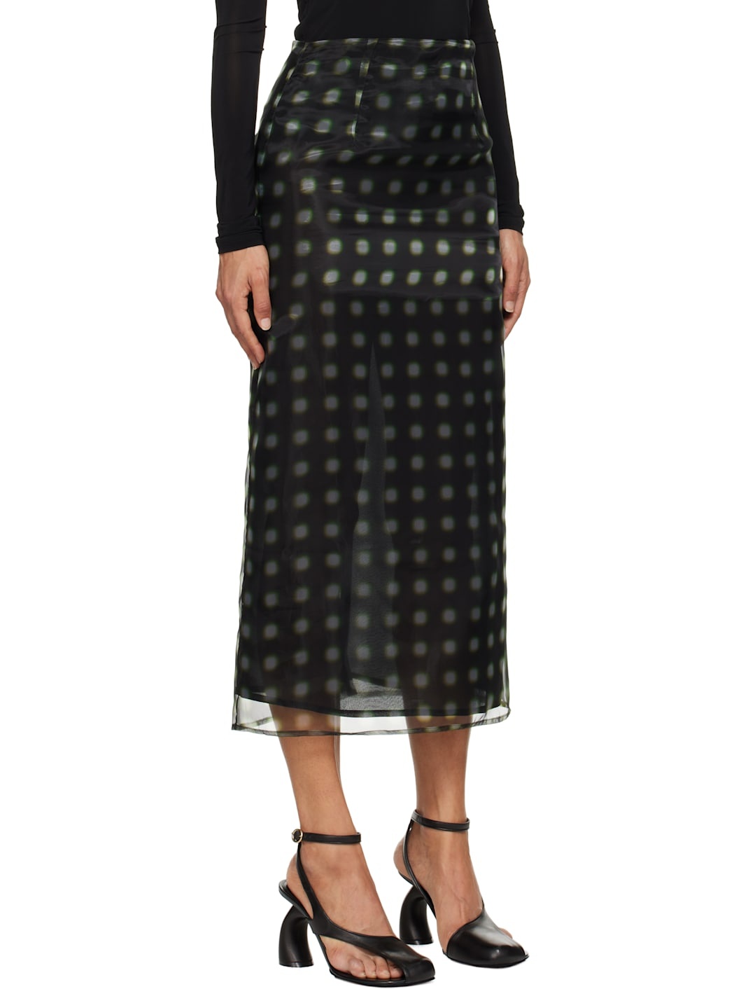 Green Dia Midi Skirt - 2