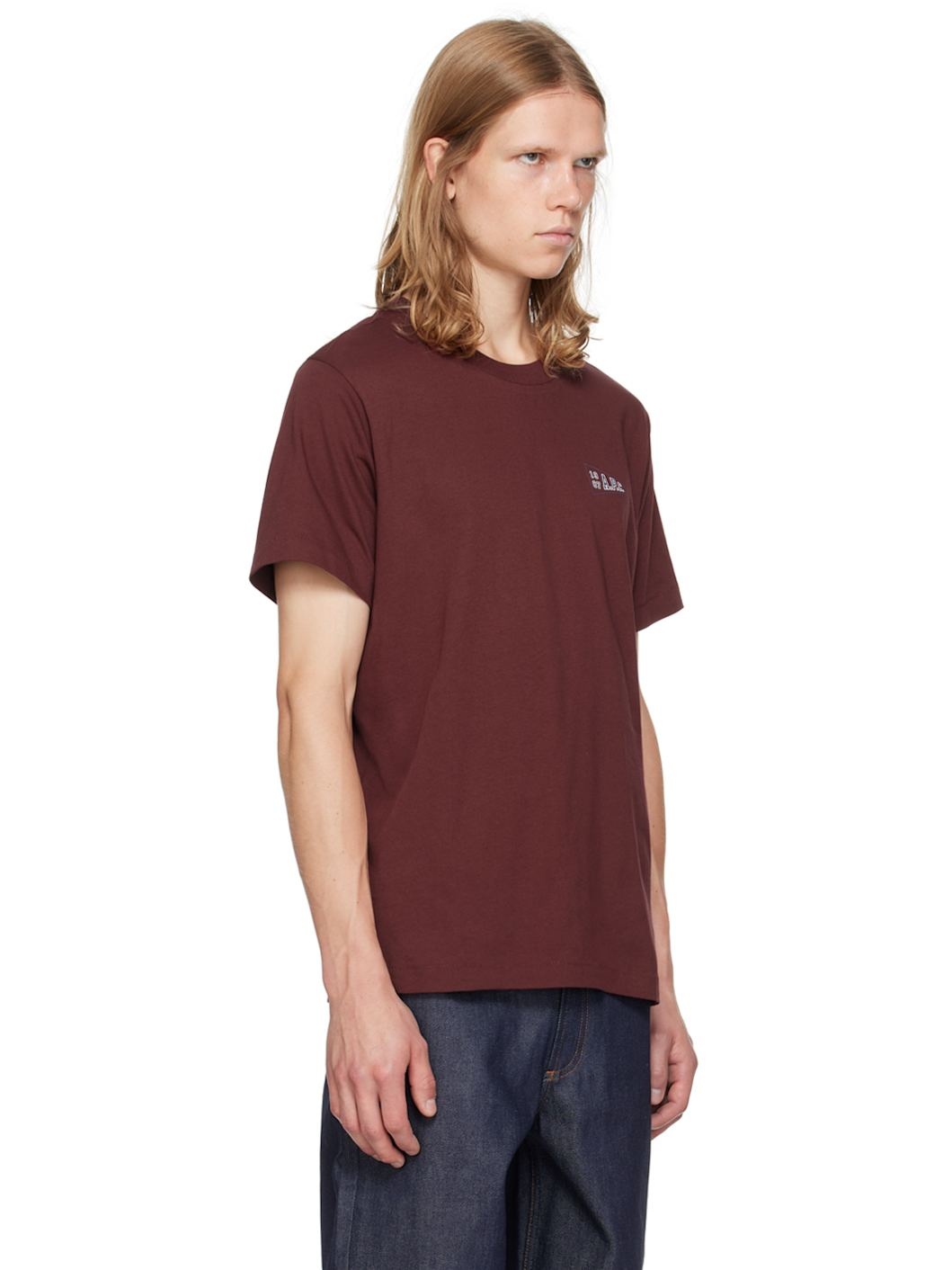 Burgundy Logo-Printed T-Shirt - 2