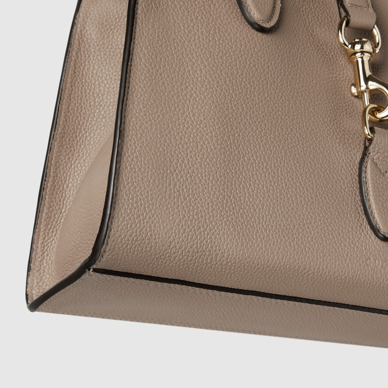 Medium tote bag with hook closure 8